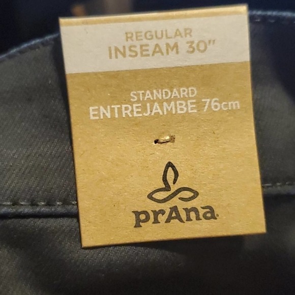 Prana Oday active athletic hiking pants jeans size 2 midnight wash new!! - Picture 7 of 7